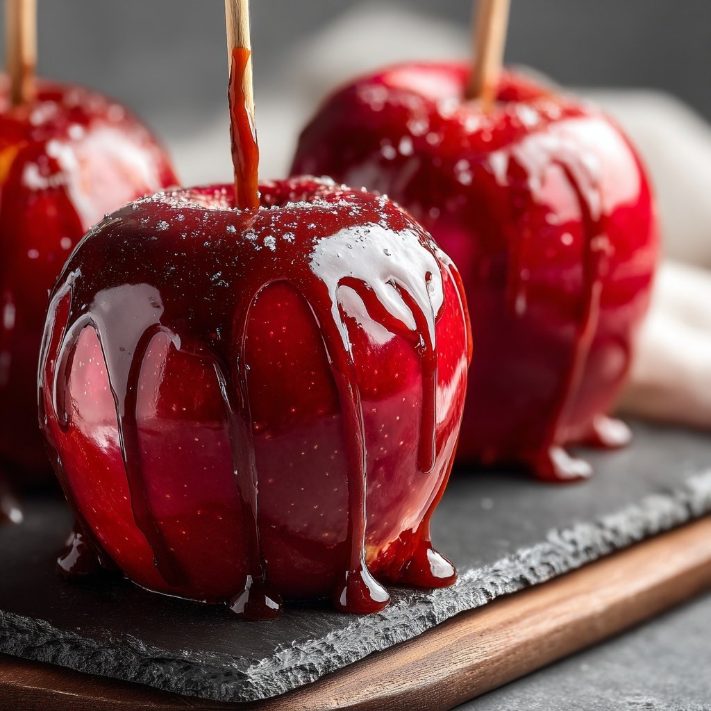 Red Glossy Candy Apples
