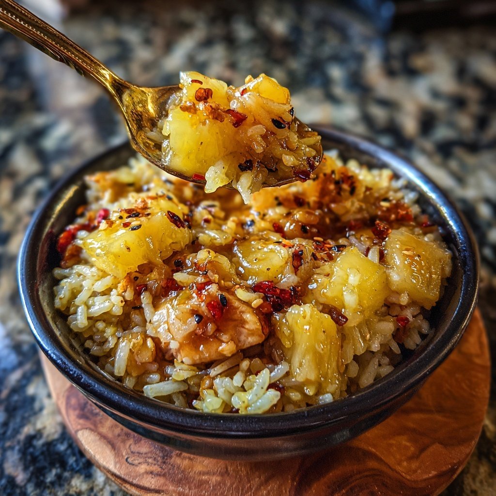 Pineapple Ginger Chicken Rice