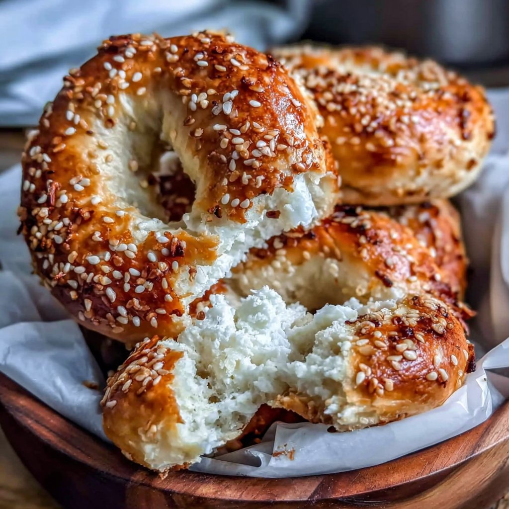 Oven Baked Yogurt Bagels