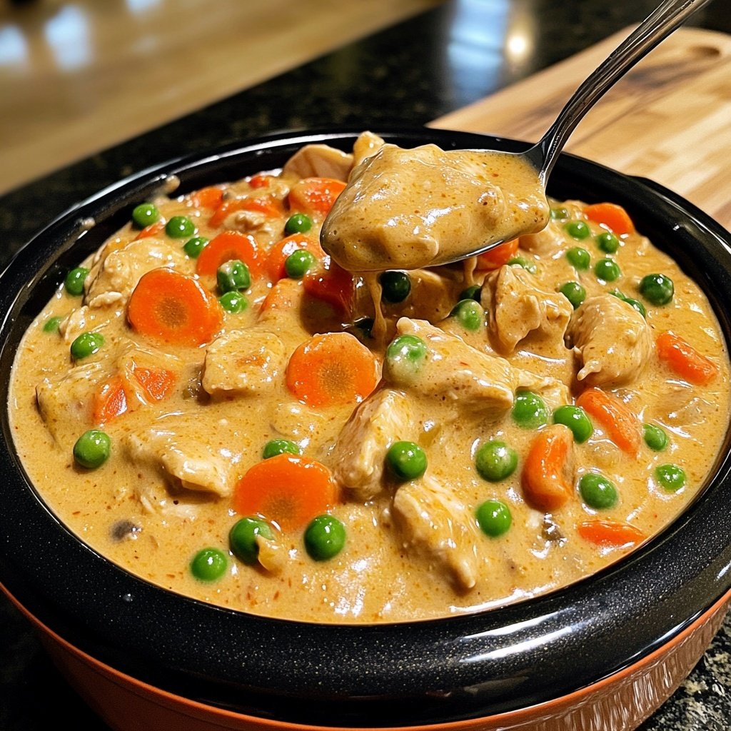 Creamy Slow Cooker Chicken with Vegetables