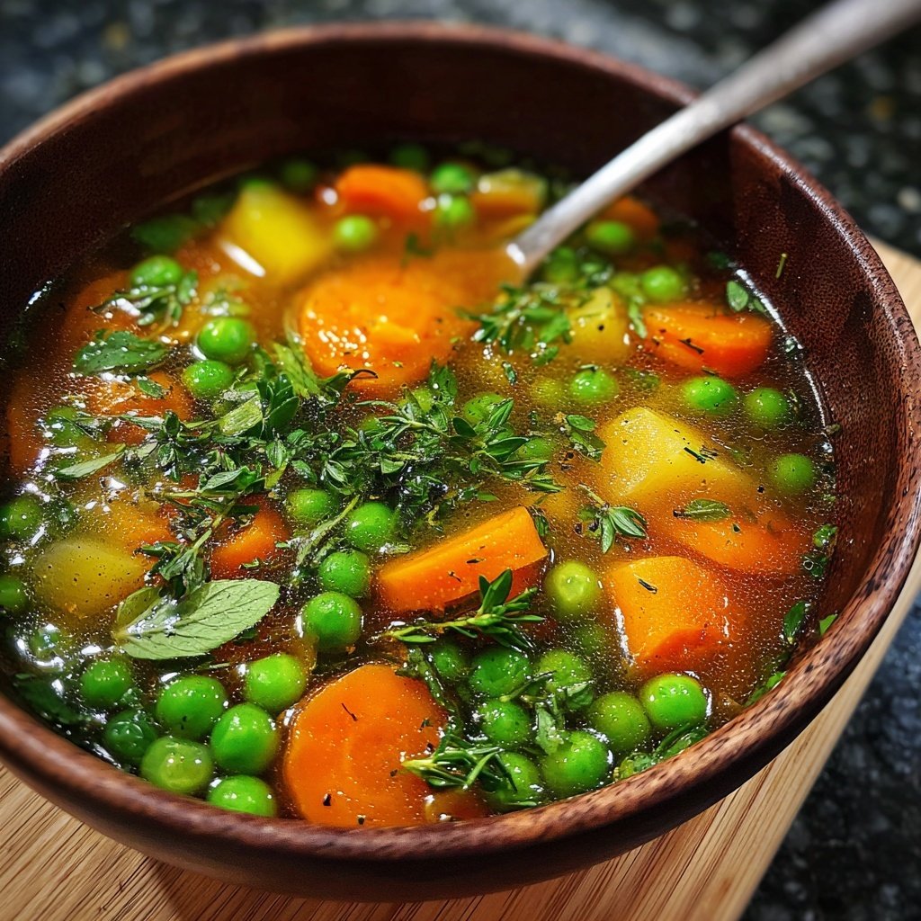 Spring Vegetable Soup With Herbs