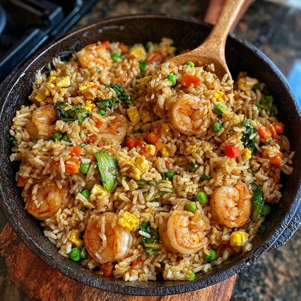 Easy Healthy Shrimp Fried Rice