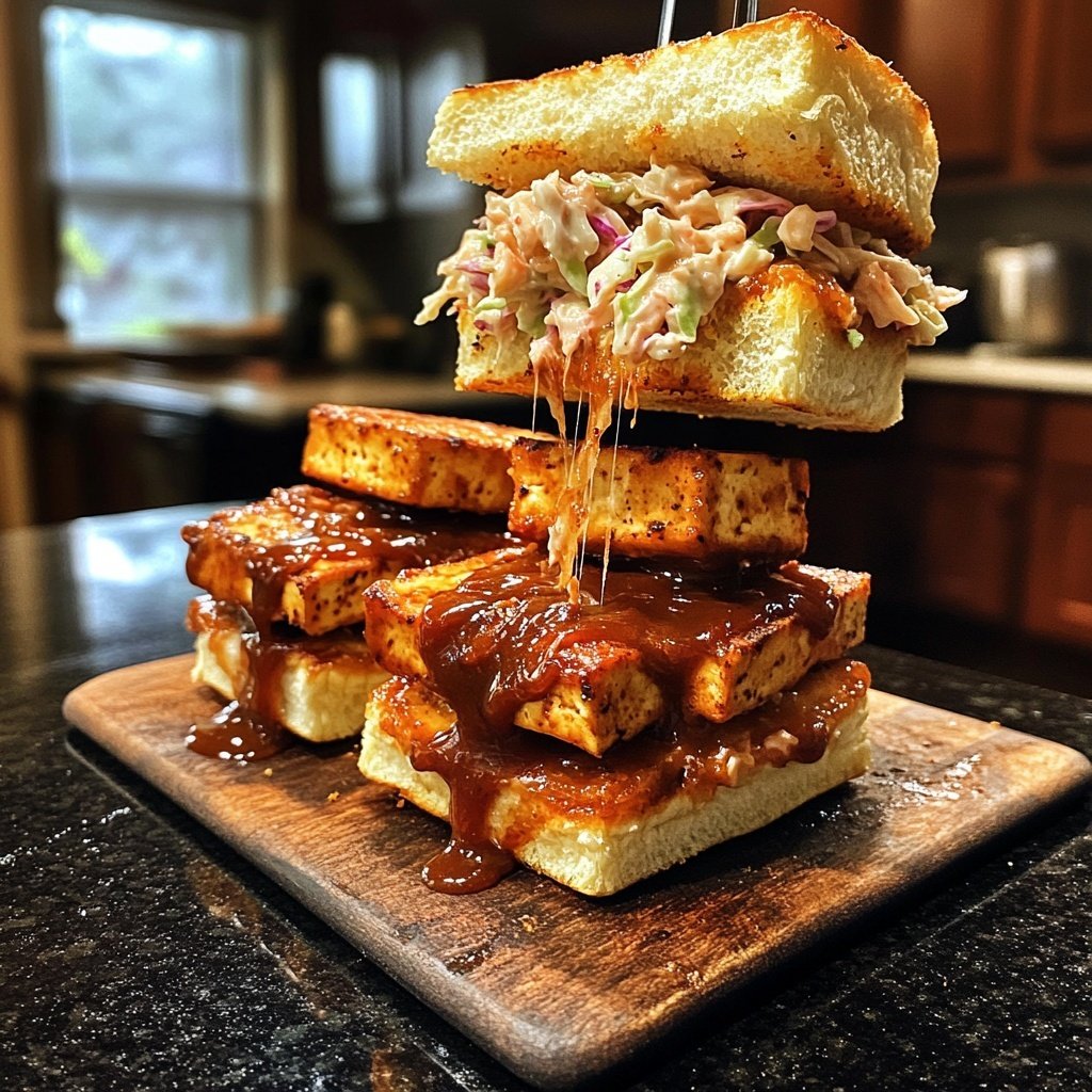 Sliders with BBQ Tofu
