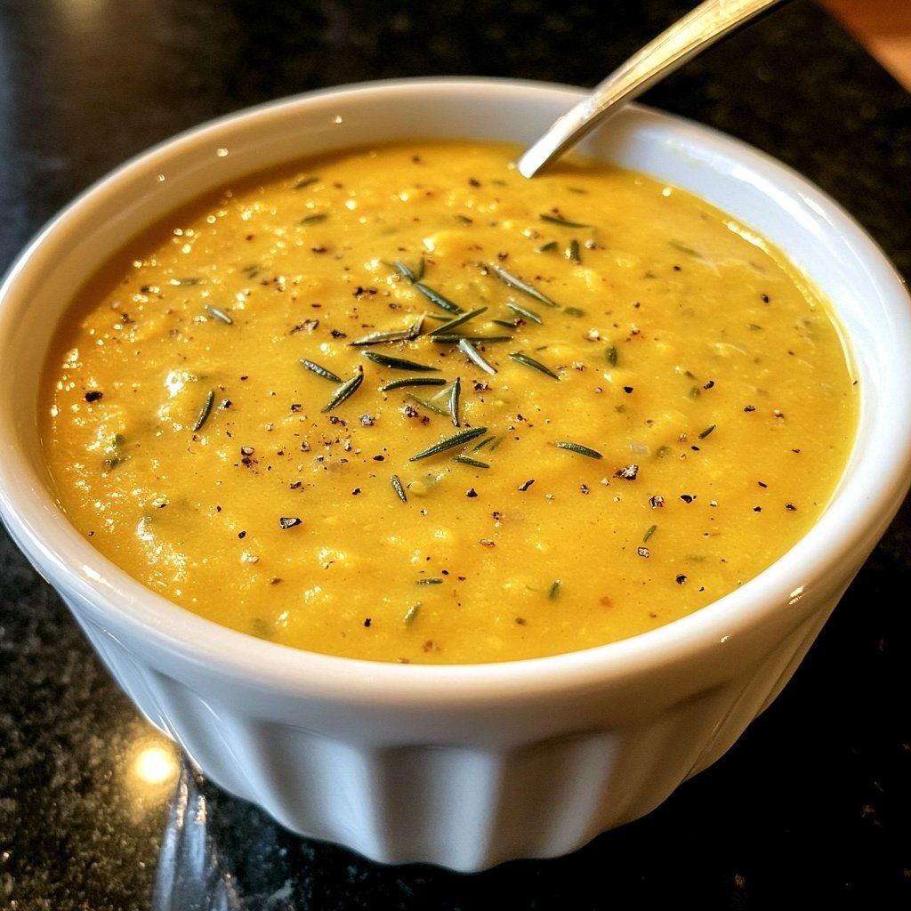 Squash Soup with Rosemary