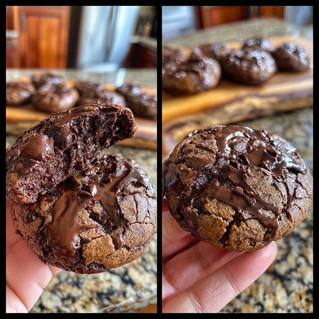 Brownie Mix Fudge Swirl Cookies