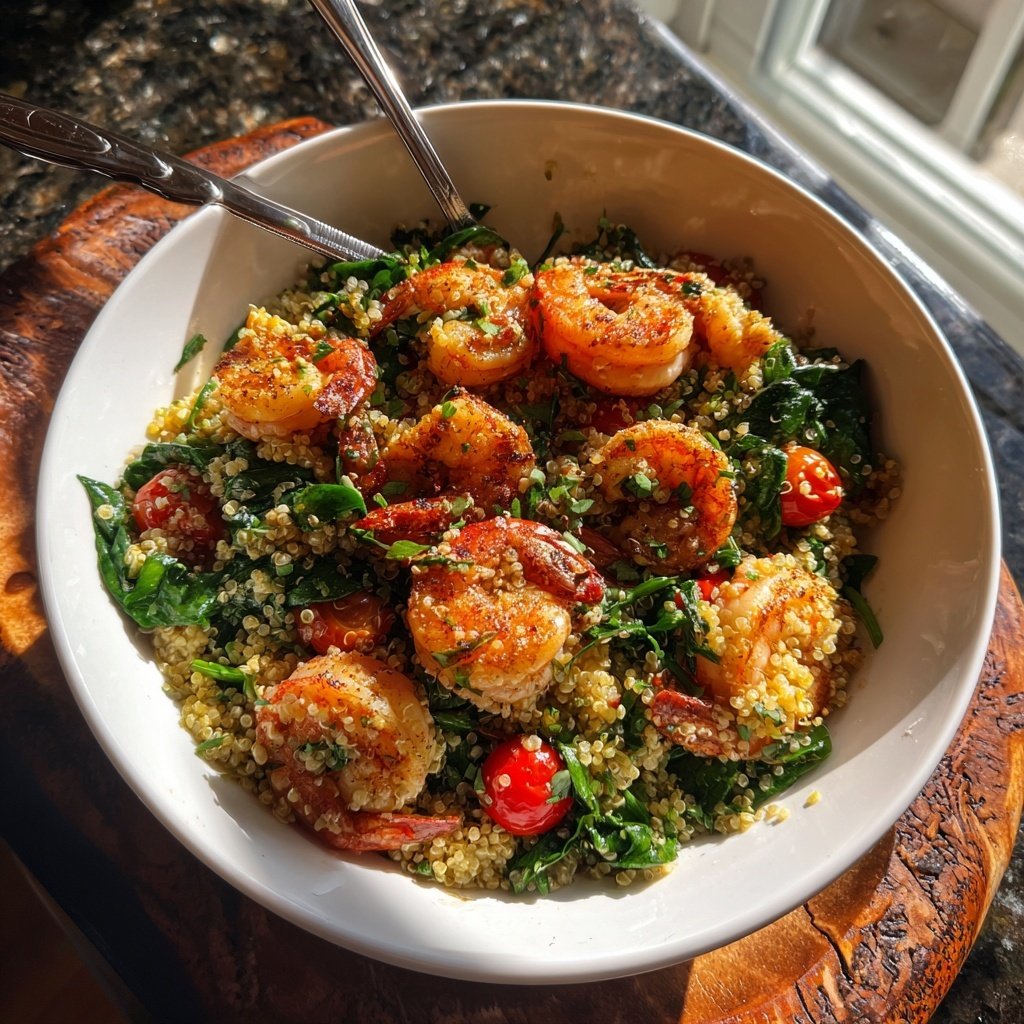High Protein Shrimp Dinner Bowl