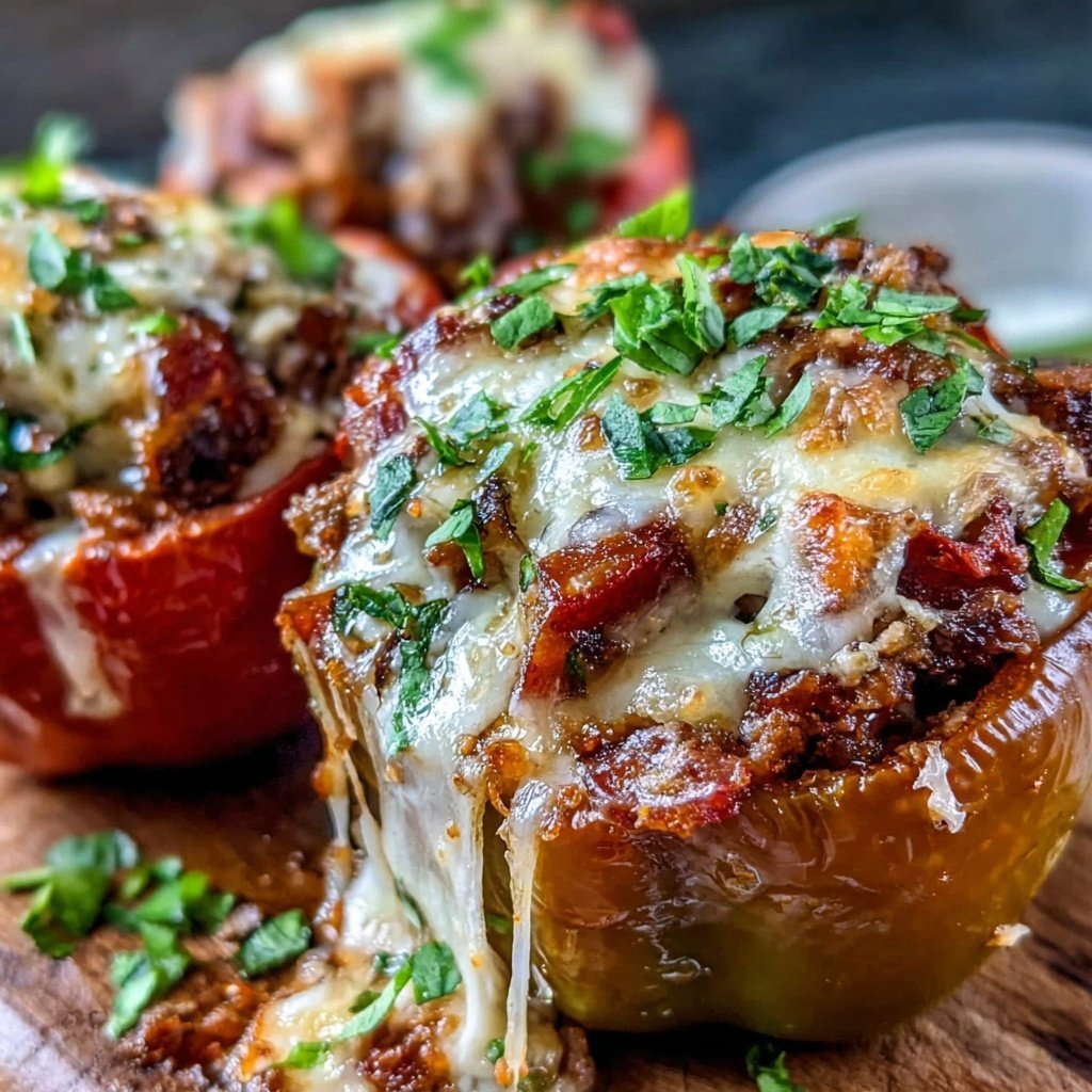 Ground Beef Stuffed Bell Peppers